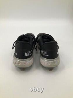 Miami Marlins Team Issued Black Nike Game Used Cleats Size 10.5