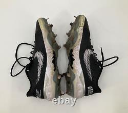 Miami Marlins Team Issued Black Nike Game Used Cleats Size 10.5