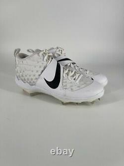 Miami Marlins Team Issued White Nike Game Used Cleats Mike Trout Addition