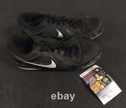 Michael Bourn MLB Game Used Signed Nike Cleats Pair JSA Certified