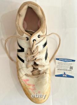 Michael Harris Game Worn Autographed Cleat with COA