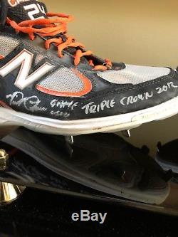 Miguel Cabrera Game Used Autographed Cleats From 2012 Triple Crown Season