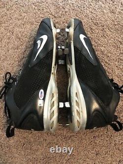 Miguel Cabrera Game Used Cleats Black Nike Autographed Signed With COAs