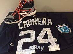 Miguel Cabrera Game Used Jersey and Autographed 12 Cleats MLB Authenticated COA