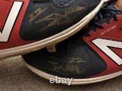 Miguel Sano Longoria Signed LOA Game Used Autographed Cleats 2017 Twins