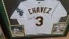 Miguel Tejada Game Worn Cleats And Eric Chavez Signed Jersey