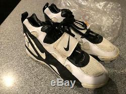 Mike Tomczak Signed Cleats Game Used Worn Steelers Quarterback NFL Football