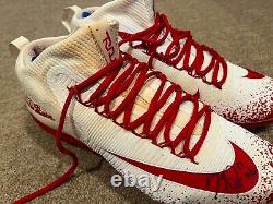 Mike Trout Anderson Authentics JSA Game Used Autographed Cleats 2017 Angels