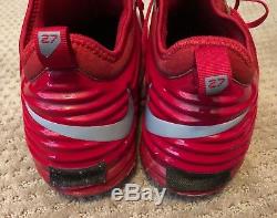 Mike Trout GAME USED 2015 CLEATS game worn SIGNED auto ANGELS MVP
