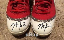 Mike Trout GAME USED 2017 CLEATS game worn SIGNED auto ANGELS MVP