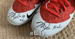 Mike Trout GAME USED 2019 CLEATS game worn SIGNED auto ANGELS MVP SEASON