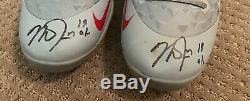 Mike Trout GAME USED 2019 MVP SEASON CLEATS game worn SIGNED auto ANGELS spikes