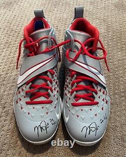 Mike Trout GAME USED 2020 PAIR CLEATS game worn SIGNED auto ANGELS Spikes