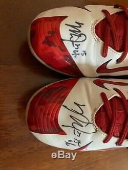 Mike Trout Game Used Dual Signed Cleats 11.5 2015 G/U Anderson Authentics