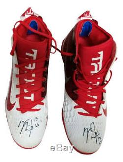 Mike Trout Signed Autographed Game Used 2018 Angels Cleats Beckett BAS Anderson