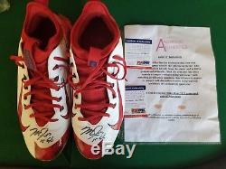 Mike Trout Signed Game Used Cleats Angels Certified Anderson Authentics Psa/dna