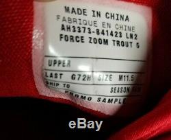 Mike Trout Signed Game Used Cleats Nike Coa Andersen Authentics