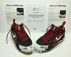 Mike Trout Signed Pair Of Game Used 2014 Nike Baseball Cleats 14 G/U PSA