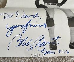 Minnesota Vikings Bobby Bryant Signed Picture & Game Used Spot-Bilt Cleats 20