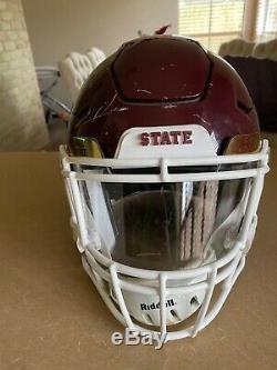 Mississippi State Hail State Bulldogs Game Used Worn Helmet Jersey Cleats 2019