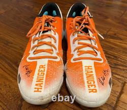 Mitch Haniger 2023 Giants Game Used Custom Nike CITY CONNECT Cleats AUTO x 2 MLB
