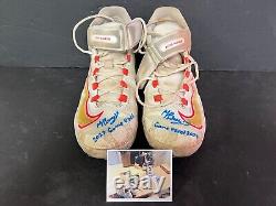 Moises Ballesteros Chicago Cubs Auto Signed 2023 Game Used Cleats Beckett Holo