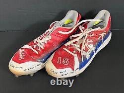 Moises Ballesteros Cubs Auto Signed Game Used 2024 Futures Game Cleats Beckett