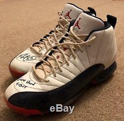 Mookie Betts MLB Holo Game Used Autographed Cleats 2017 Red Sox JRD FILTHY