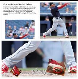 Myles Straw Cle. Guardians/Indians Game Used Adidas Cleats From 2021 Season