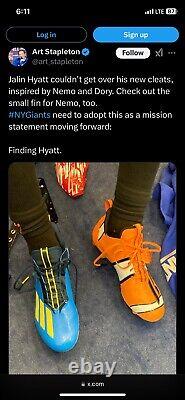 NY Giants #13 J. Smith Used Nemo Cleats