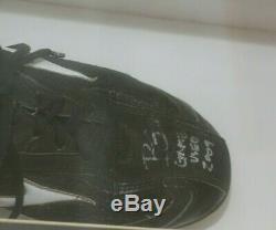 NY Yankees Brett Gardner Rookie Year Multi-game Used L&R Cleats with3 Autographs