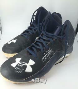 NY Yankees MIGUEL ANDUJAR SIGNED GAME USED CLEATS NEW YORK YANKEES JSA