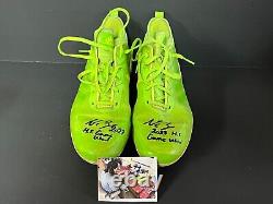 Nazzan Zanetello Red Sox Auto Signed 2023 Game Used High School Cleats Spikes