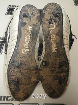 Neil Smith Signed 1990s Football Game Used Cleats BAS Beckett COA Broncos Chiefs