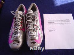 New York Giants Odell Beckham Jr Game Used Signed Inscribed 15 Nike Cleats Loa 2