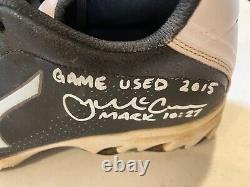 New York Mets Detroit Tigers James McCann Game Used Cleats Autograph