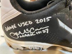 New York Mets Detroit Tigers James McCann Game Used Cleats Autograph