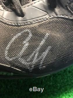 New York Yankees Aaron Judge Autograph And Inscribed Game Used Cleats 2014