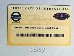 New York Yankees Derek Jeter Autographed Game Used 2006 Custom Cleat Steiner