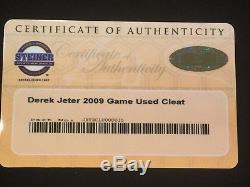 New York Yankees Derek Jeter Game Used 2009 (WS Year)Custom Cleat Steiner Auth