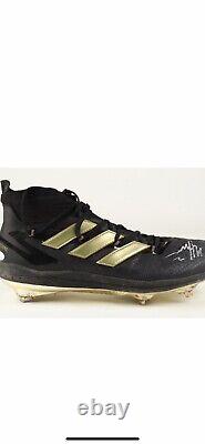 Nico Hoerner GAME USED CUSTOM CLEAT Cubs autograph SIGNED JSA