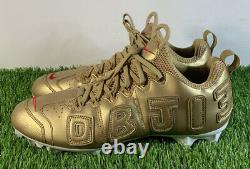 Nike Odell Beckham Jr Sample PE OBJ Uptempo Issued Game Cleats Used Pregame