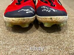 Nolan Arenado USA Sports Marketing Game Used Autographed Cleats 2022 Cardinals