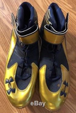 Notre Dame Football 2014 Game Used Cleats #56 Quenton Nelson NFL Colts