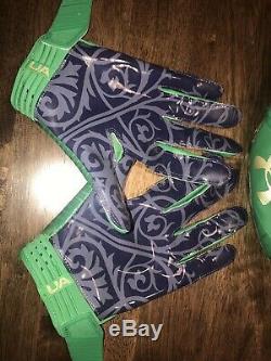 Notre Dame Football 2018 Team/Game Used Cotton Bowl playoff Glove Cleat Combo