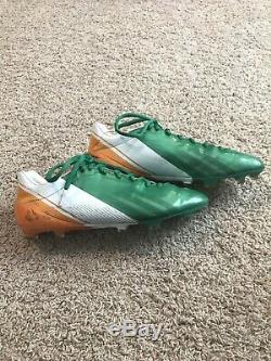 Notre Dame Football Adidas Team Issued 2012 Cleats Ireland Game Used Size 12.5