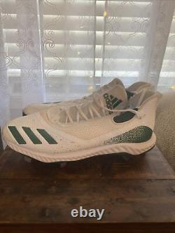 Oakland As Game Worn/ Signed Adidas Cleats Aaron Brooks Sz 13