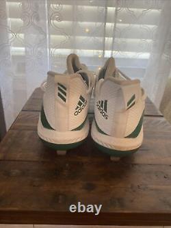 Oakland As Game Worn/ Signed Adidas Cleats Aaron Brooks Sz 13