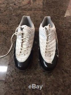 Oakland Raiders Jerry Porter Game Used Auto NIKE Football Cleats