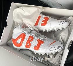 Odell Beckham Jr OBJ Custom PE Nike Cleats Game Issued Signed Autographed NIB